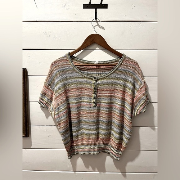 📍 DAILY PRACTICE Anthropologie multicoloured knit size S - Picture 1 of 10